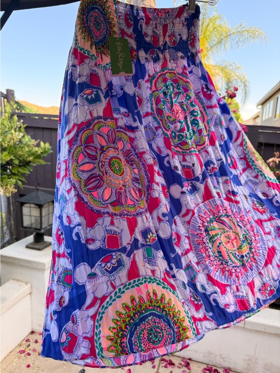 Lilly Pulitzer Dresses & Skirts - Lilly Pulitzer Adeline Skirt NWT Size Large – Play That Trunky Music Print